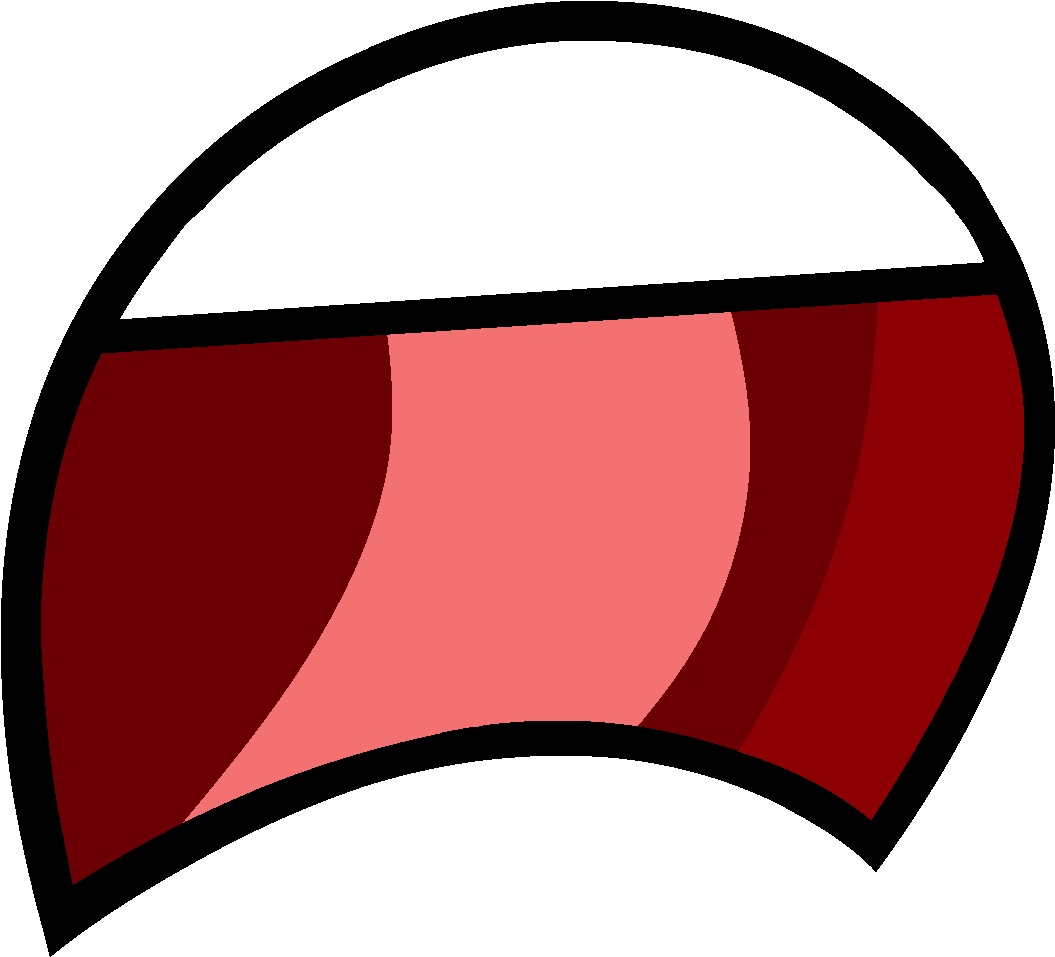Big Mouth Smile Cartoon Download - L Mouth Bfdi (1285x988)