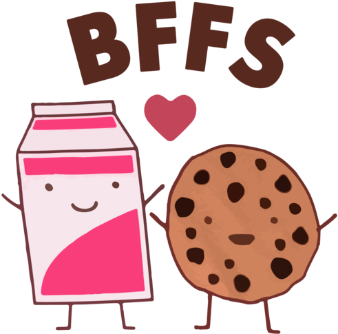 I Could Go On But You Get My Point - Cookie And Milk Best Friends (500x500)