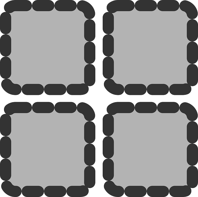 Dotted Black, Flat, Square, Grey, Theme, Action, Dotted - Thumbnail (640x638)