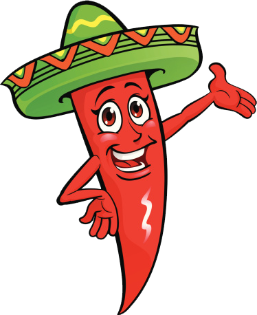 For Those That Love All Things Spicy, We Have A Jalapeno - Chili Pepper Sombrero Clip Art (374x458)