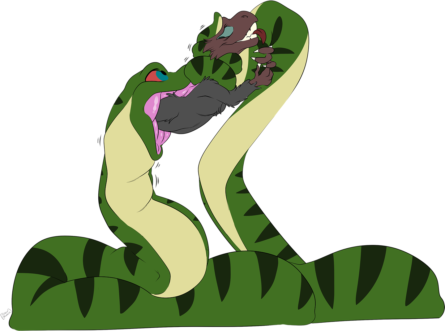 Omnifelpur Raptor, The Other White Meat By Omnifelpur - American Crocodile (1500x1110)