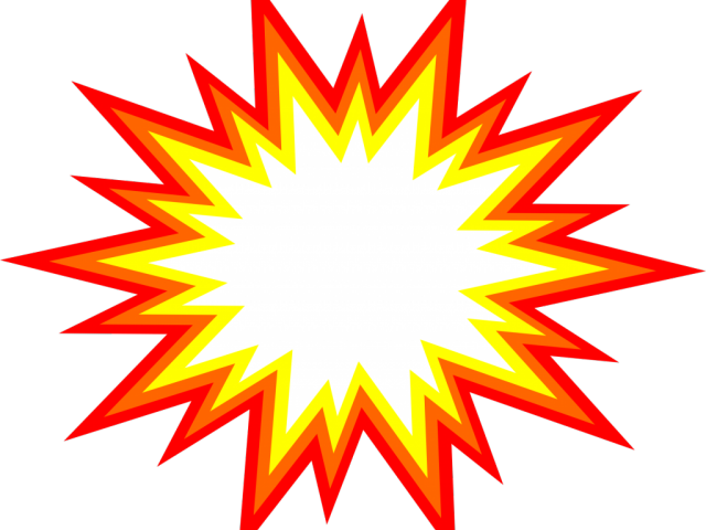 Explosion Clipart Transparent Background - Transparent Background Clipart Explosion (640x480)