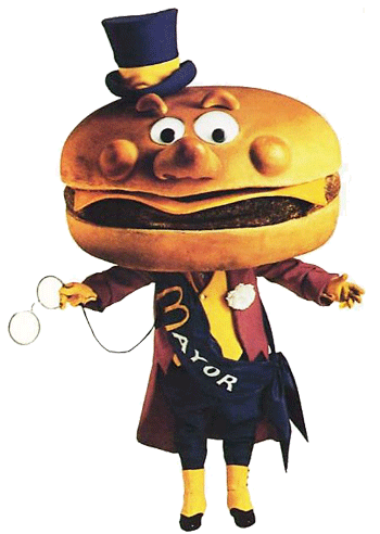 The Mayor Of Everywhere - Hamburglar And Mayor Mccheese (350x492)