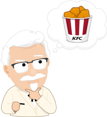 Kfc Stickers Messages Sticker-4 - Sticker (408x408)