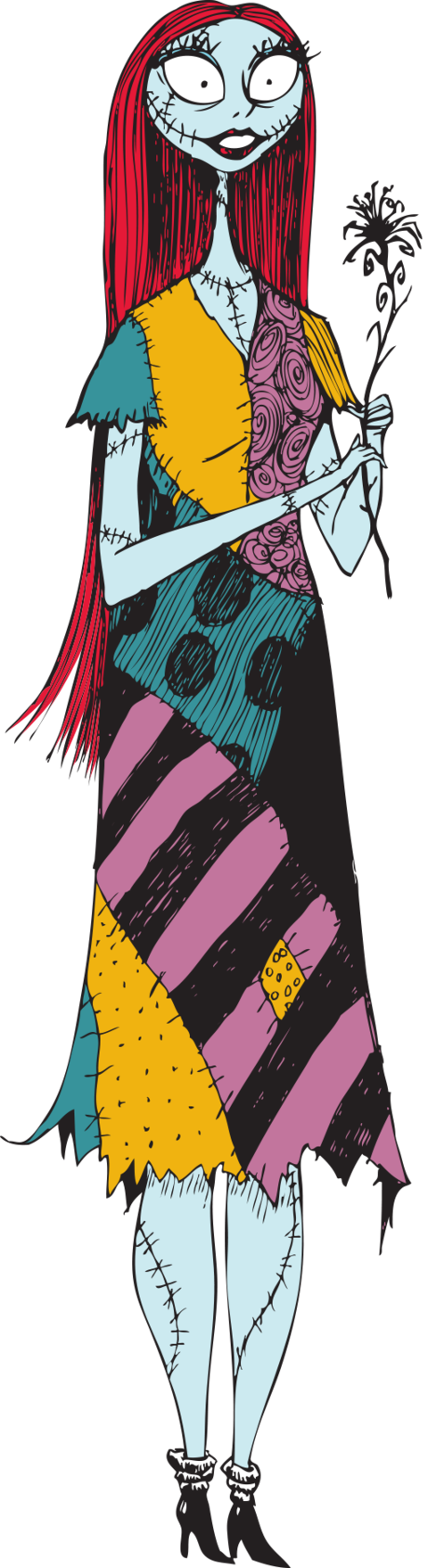 Nightmare Before Christmas Mayor Pumpkin For Kids - Nightmare Before Christmas Jack And Sally Png (480x1758)