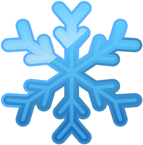 Shiny Blue Snowflake Icon Transparent Png - Floco De Neve Azul (512x512)