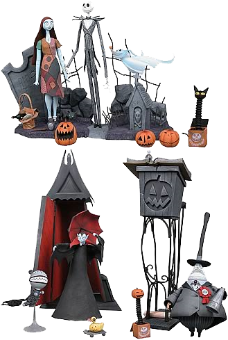 Nightmare Before Christmas Statue Set - Nightmare Before Christmas Toys (426x502)
