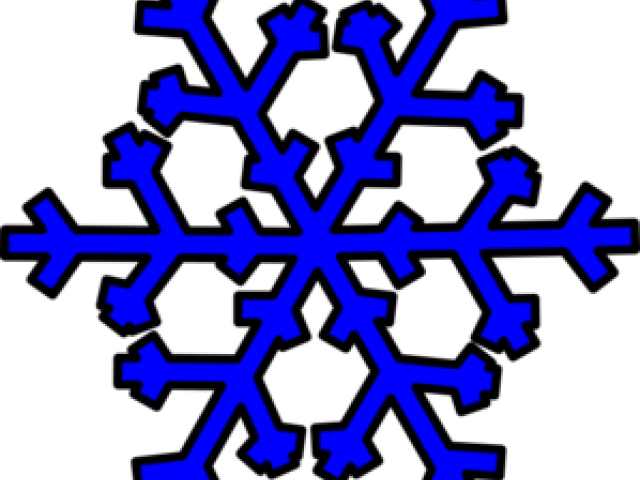 Dark Blue Clipart Snowflake - Clip Art (640x480)