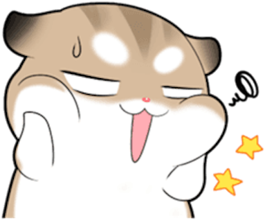 Funny Rinky Hamster Messages Sticker-9 - Hamster (414x358)