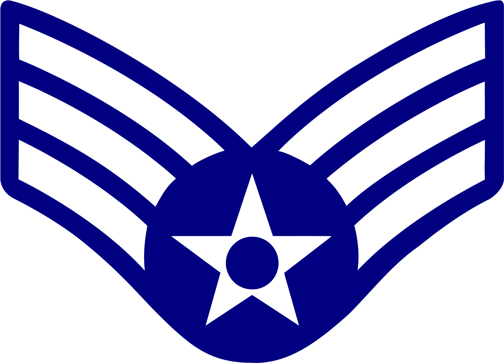 Inspiring Usaf Logo Clip Art - Air Force Senior Airman Rank (2000x1574)