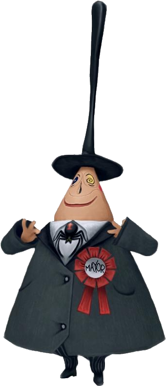 *the Mayor ~ Halloween Town - Mayor From The Nightmare Before Christmas (408x823)