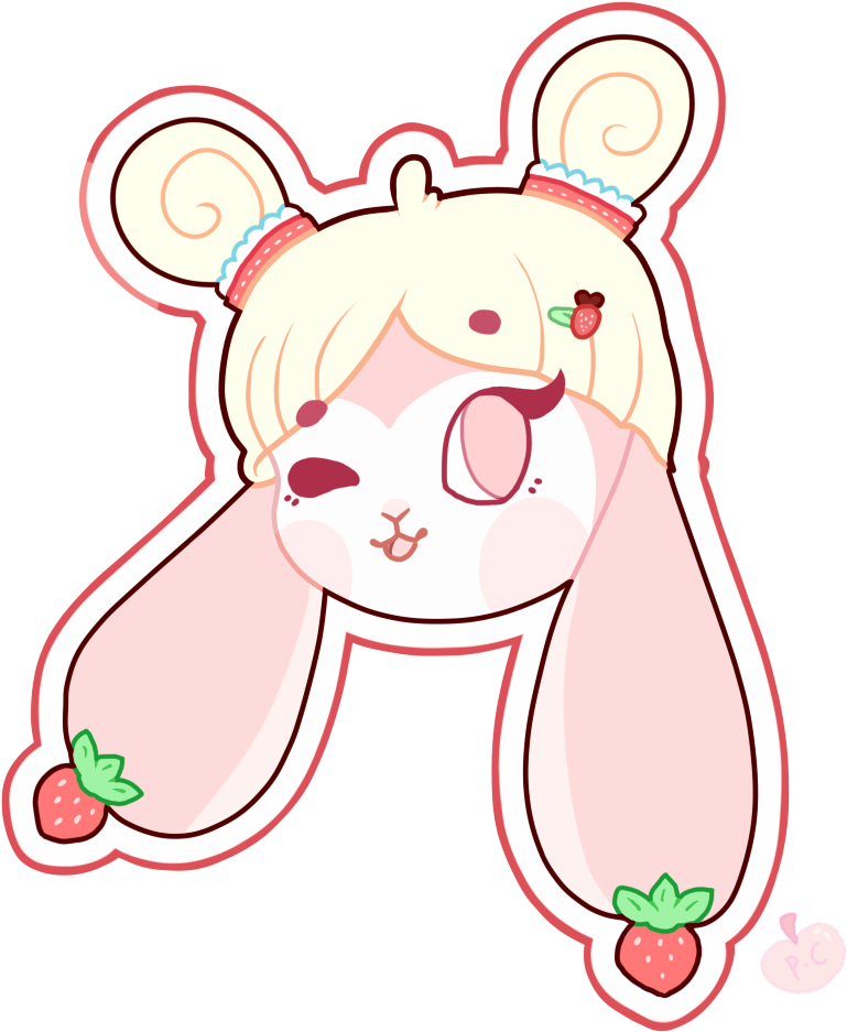 Momo Sticker [com] By Peach N Creme - Cartoon (1024x1024)