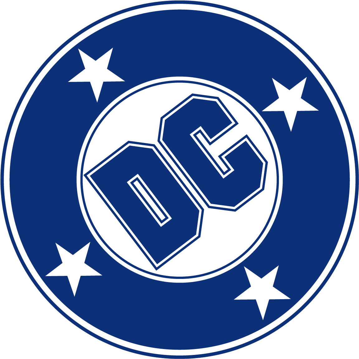 Dc Comics Icon Logo Vector 1976 Free Vector Silhouette - Dc Comics Logo Png (1200x1200)