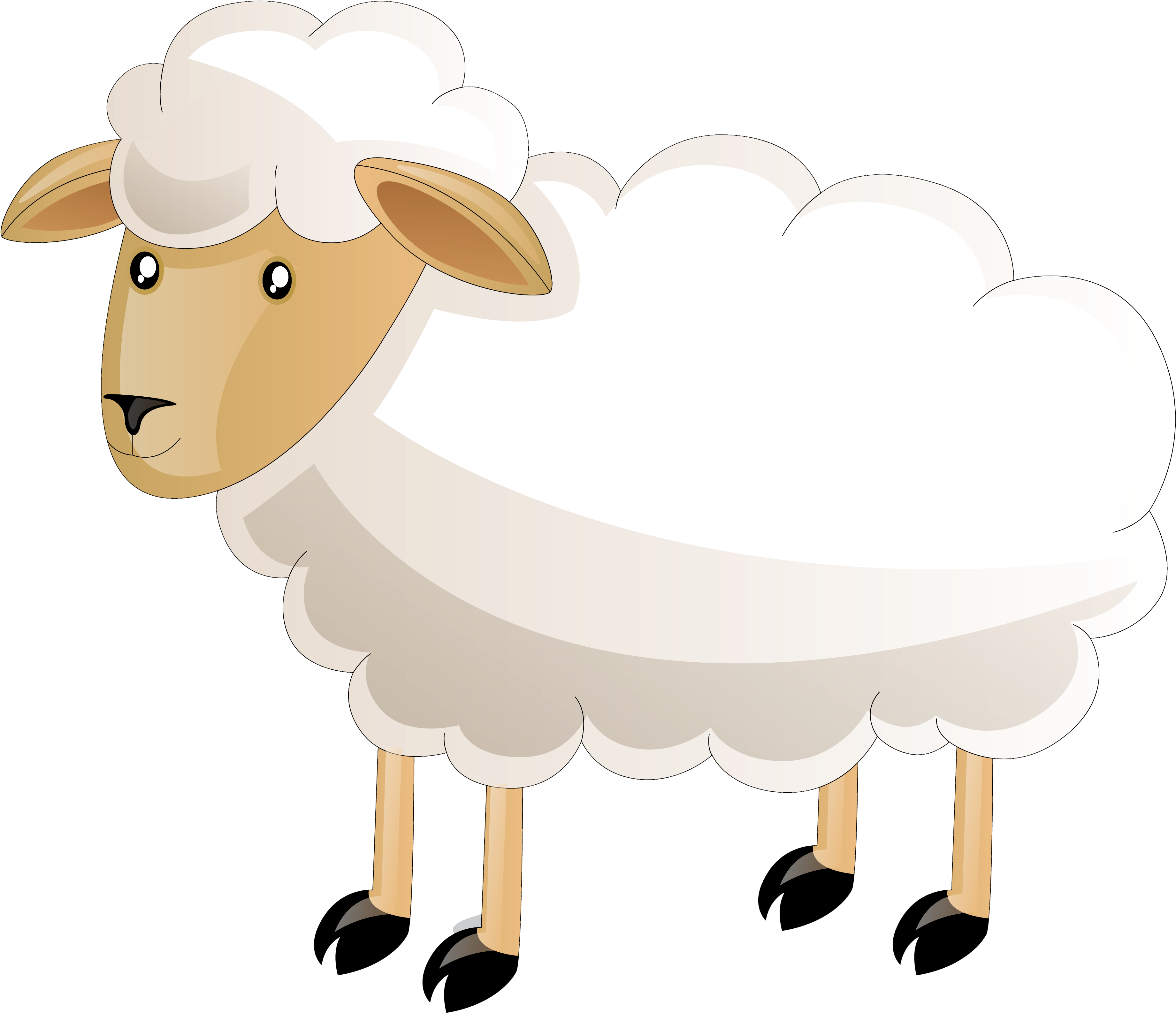 Sheep Cattle Clip Art - Clip Art (4285x3825)