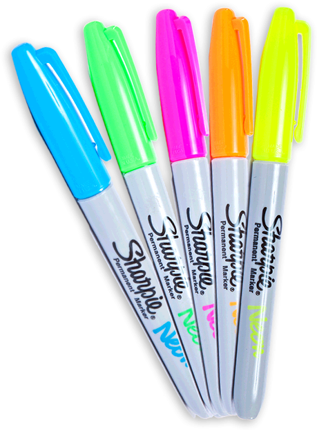 Sharpie® Neon Singles - Sharpie Png (654x654)