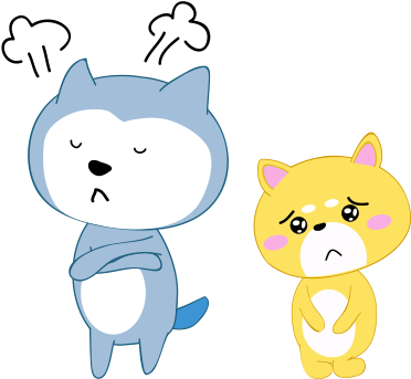 Couple Dog Sticker Messages Sticker-8 - Cartoon (408x408)