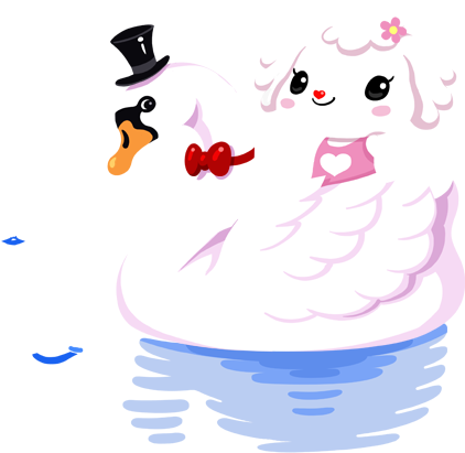 White Rabbit Cygnini Cartoon - Emiri Okazaki (567x510)