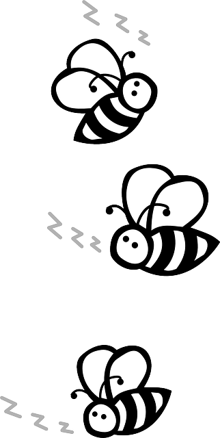 Bee Black And White - Clipart Bees Black And White (322x640)
