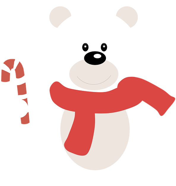 White Bear Cartoon 21, Buy Clip Art - Eisbär-weihnachtskissen Kissen (720x720)