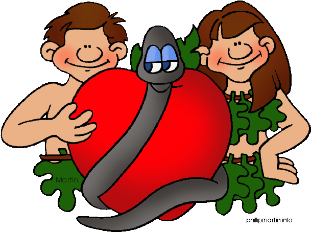Free New Years Eve Clipart - Adam And Eve For Kids (648x481)