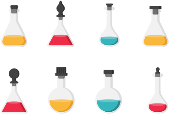 Flasks With Stoppers Icons Vector - Euclidean Vector (800x560)