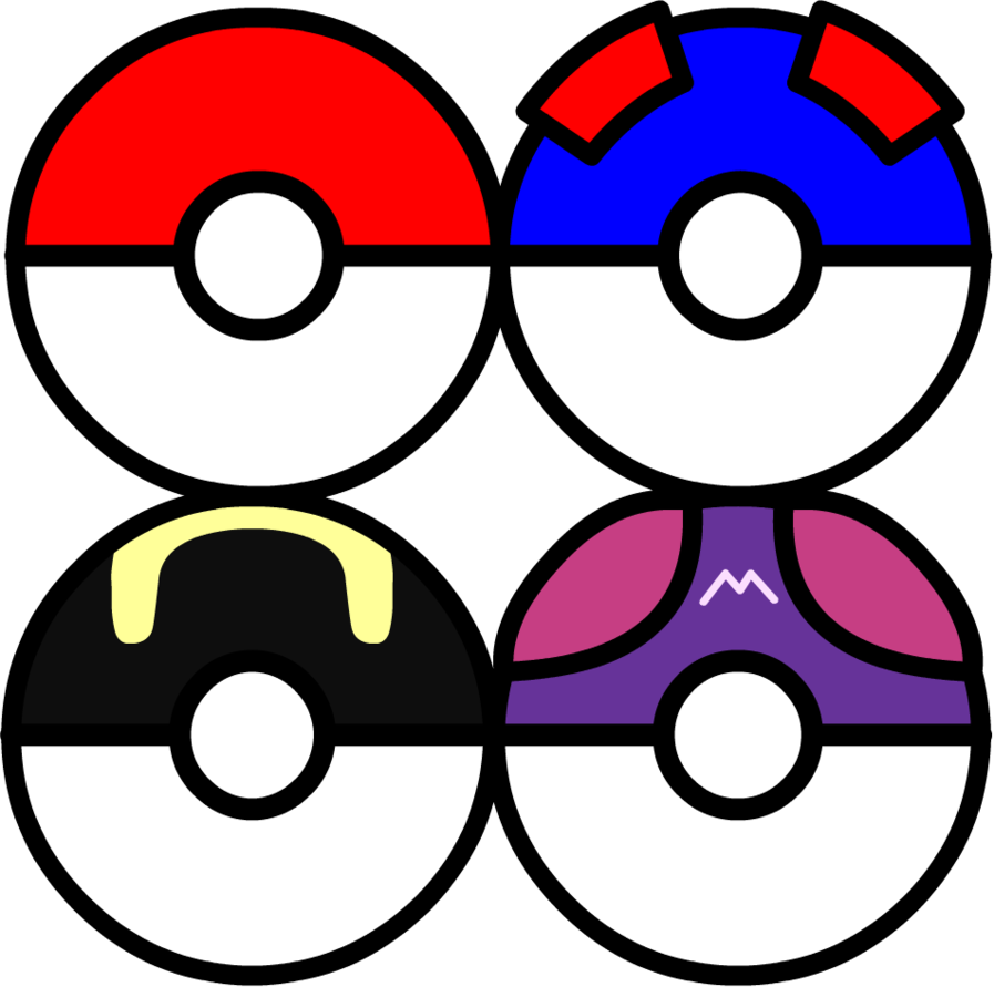 Pokeballs Of The 1st Gen - All Pokeballs In Gen 1 (897x891)