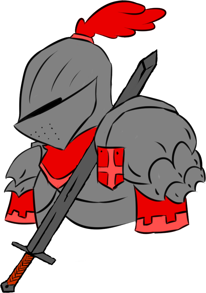 Knight Armor And Sword By Redpandacrew - Cartoon (670x952)