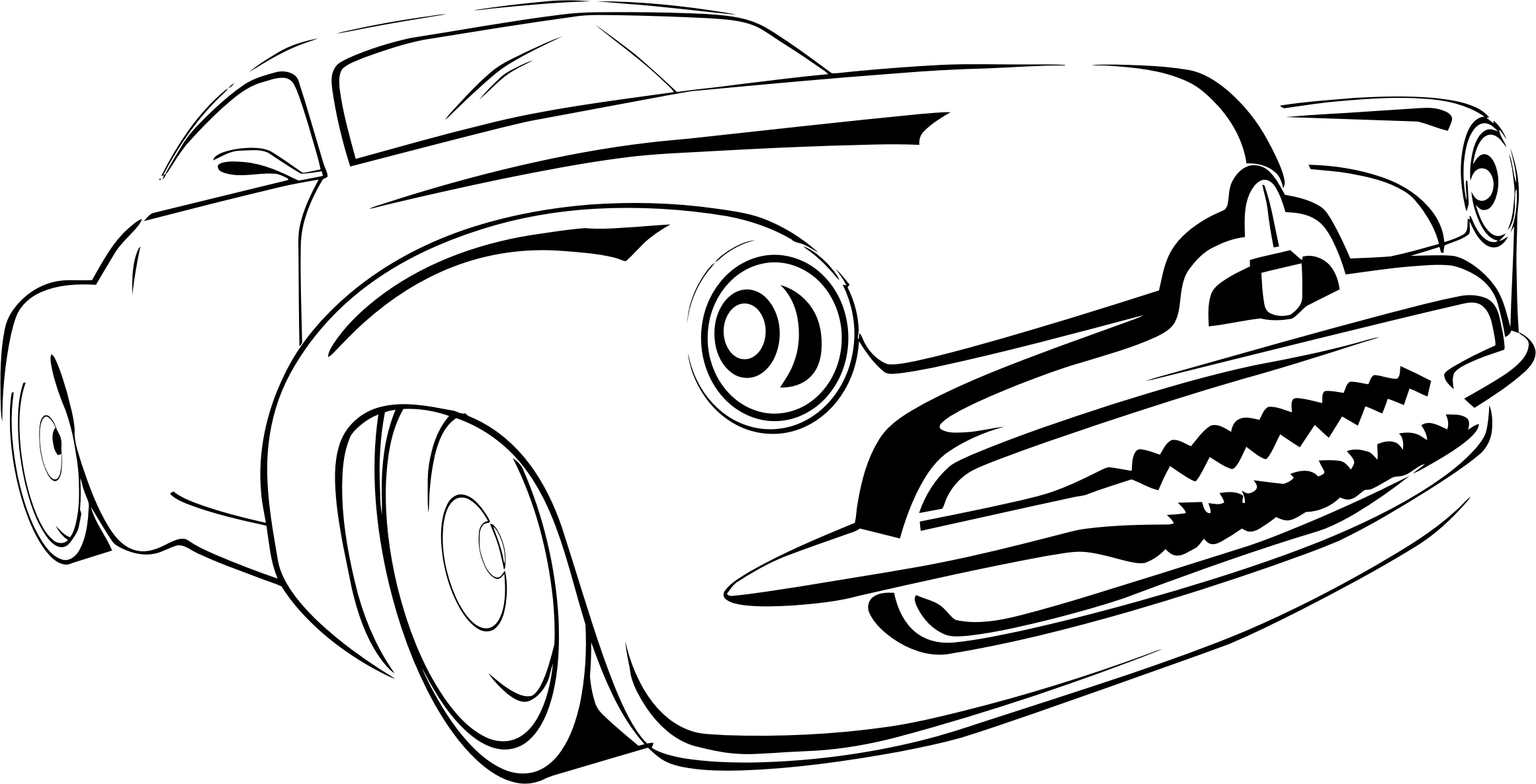 Free Pick Up Toys Clipart Download Free Clip Art Free,clean - Car Line Art Png (2322x1186)