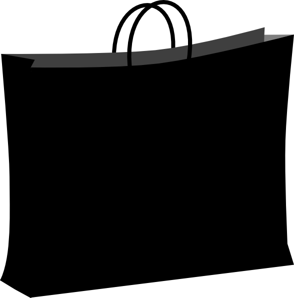 Shopping Bag Silhouette Transparent (588x596)