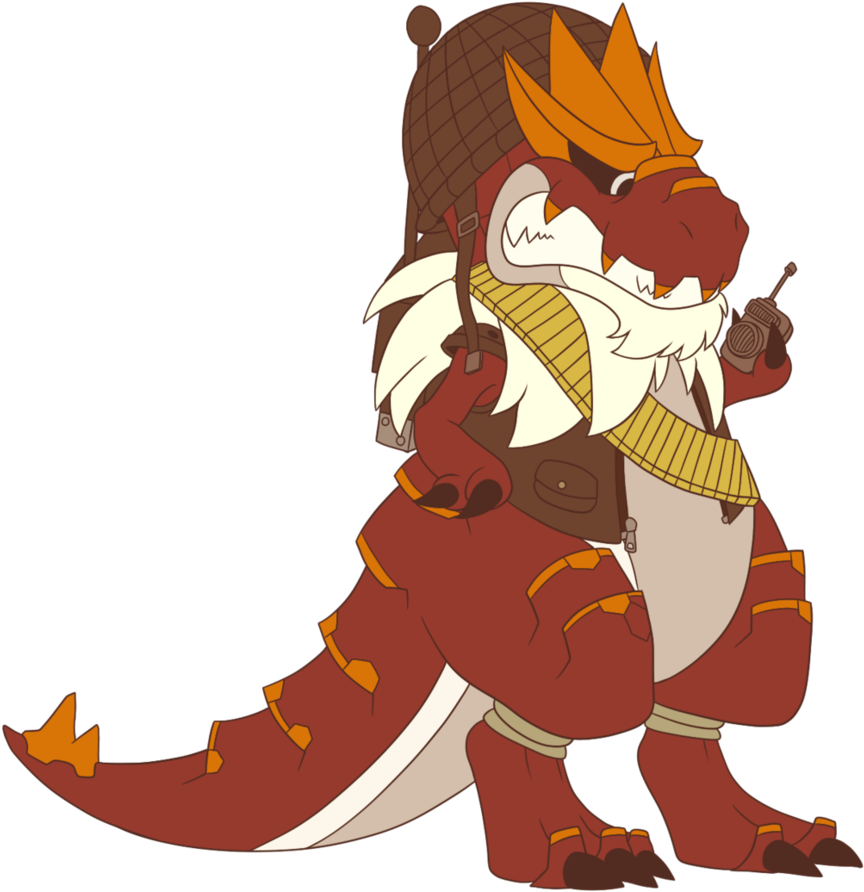 Big John Tyrantrum By Sillyewe - Cartoon (882x907)