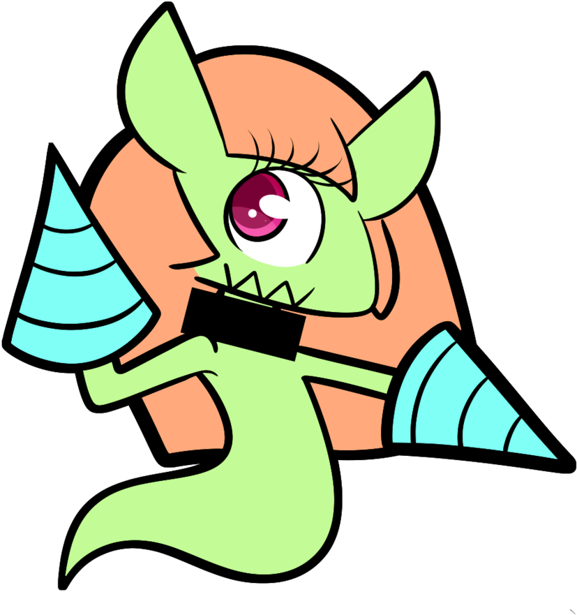 Oni Girl Ghost With Drills As Hands Thing By Duckydeathly - Cartoon (870x919)