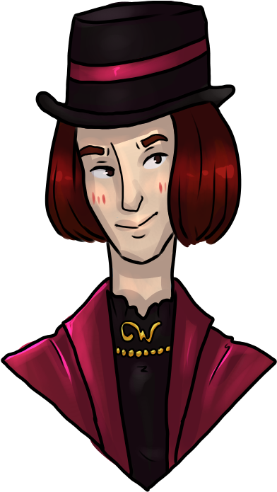 Willy Wonka By Slutspectre - Cartoon (500x700)