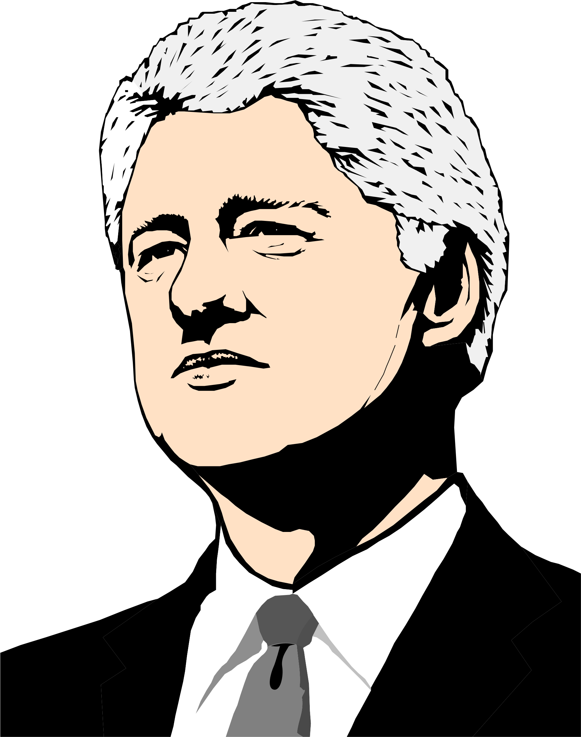 Big Image - Bill Clinton Clipart (1868x2372)