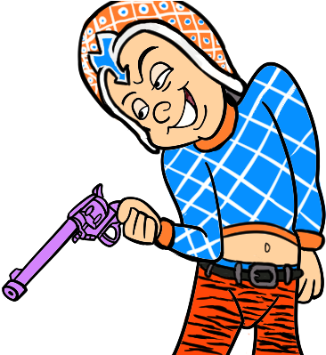 Relax It's Just A Pop Gun By Greenstarman - Mike Teavee (408x398)