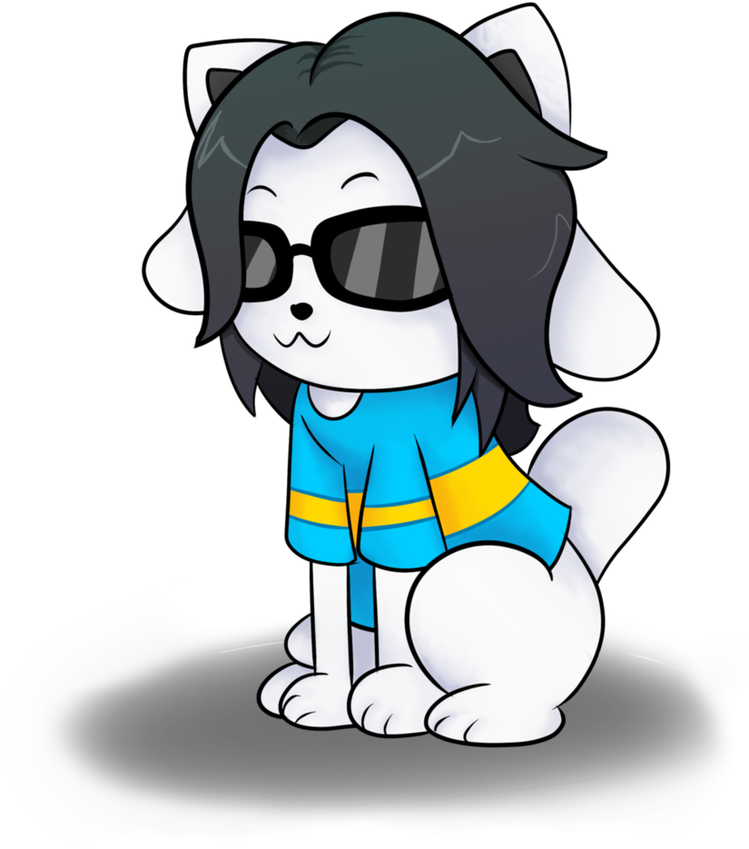 Temmie So Cool, Tem's Gotta Wear Shades - Cartoon (846x943)