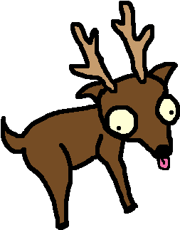 Derpy Deer By Chroniclefrost On Deviantart - Derpy Deer By Chroniclefrost On Deviantart (504x360)