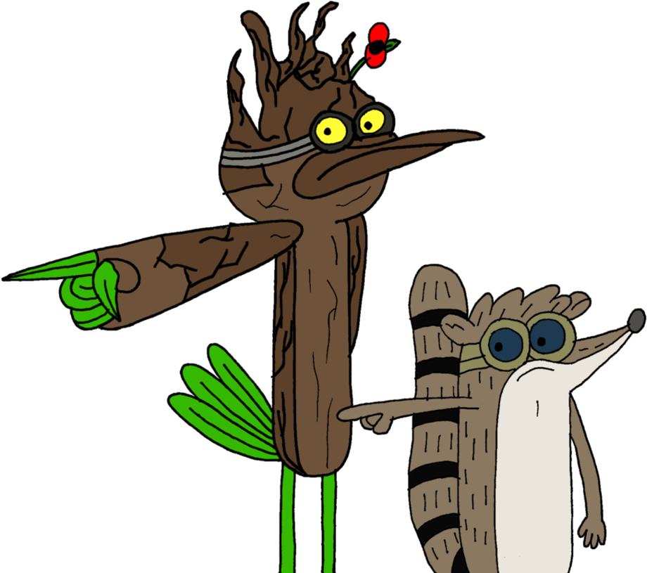 Ww1 Mordecai And Rigby As Groot And Rocket By Jmk-prime - Rocket Raccoon Rigby And Mordecai Groot (967x827)