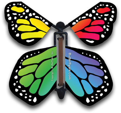 Pin Flying Butterflies Clip Art - Butterflyers (450x415)