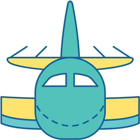 Travel, Holiday, Vacation, Airplane, Front Icon - Travel (512x512)