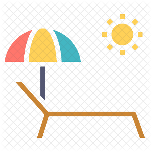 Relax Icon - Sun Umbrella Icon (512x512)