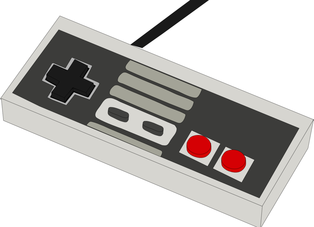 Nes Gamepad By Artofmselby - Nintendo Entertainment System Controller (1024x739)