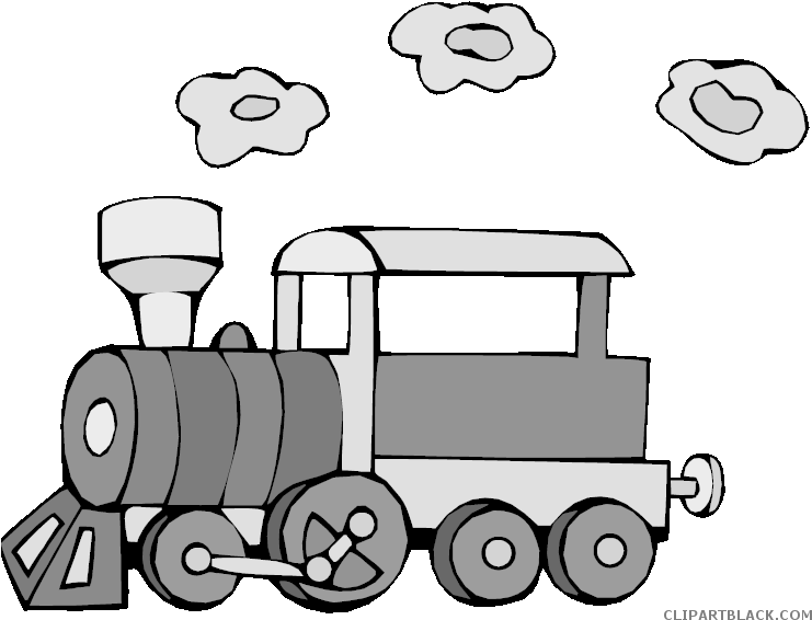 Train Transportation Free Black White Clipart Images - 3drose Llc 8 X 8 X 0.25 Inches Mouse Pad, Kids Chootrain (750x602)