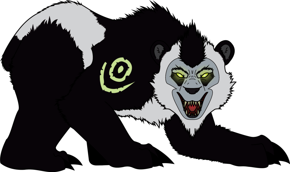 Pandaren Bear Form By Darkhunterwerewolf - Cartoon (1160x688)