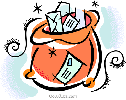 Sack Of Mail Royalty Free Vector Clip Art Illustration - Mail Cool Clipart (480x380)