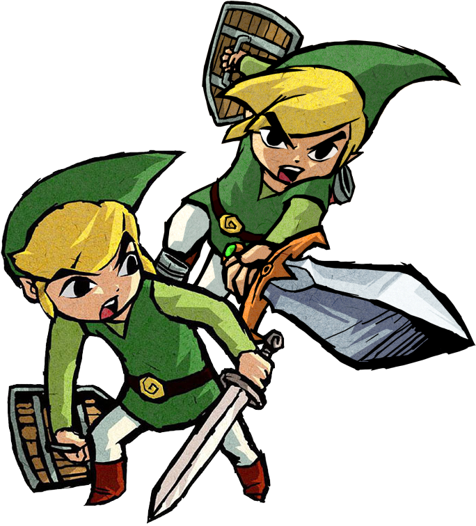 Toon Link And Toon Link By Legend-tony980 - Link Wind Waker (702x763)