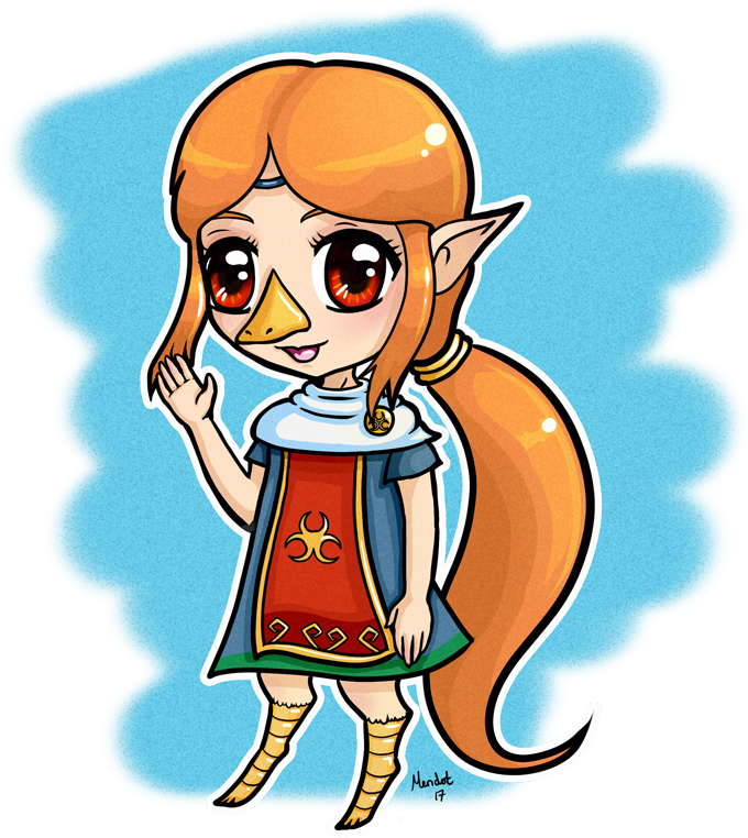 Legend Of Zelda Wind Waker 2017 By Meridot - Drawing (700x774)