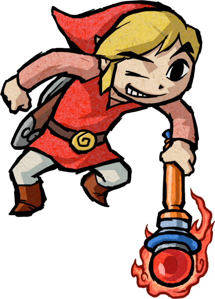 From The Official Artwork Set For - Four Swords Red Link (432x600)