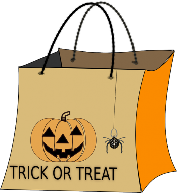 Halloween Date Rescheduled Due To Impending Severe - Trick Or Treat Bags (350x382)
