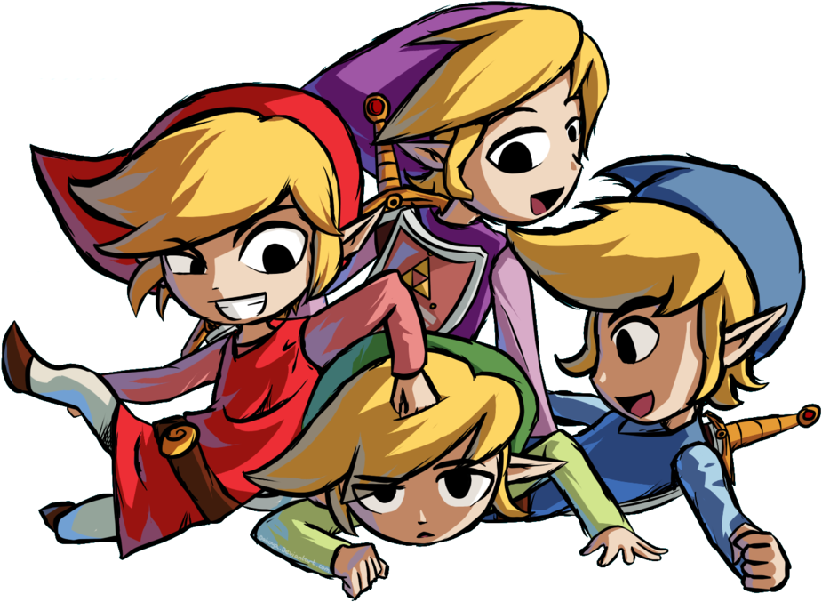 Four Swords By Daboya - Legend Of Zelda Four Swords (1024x768)