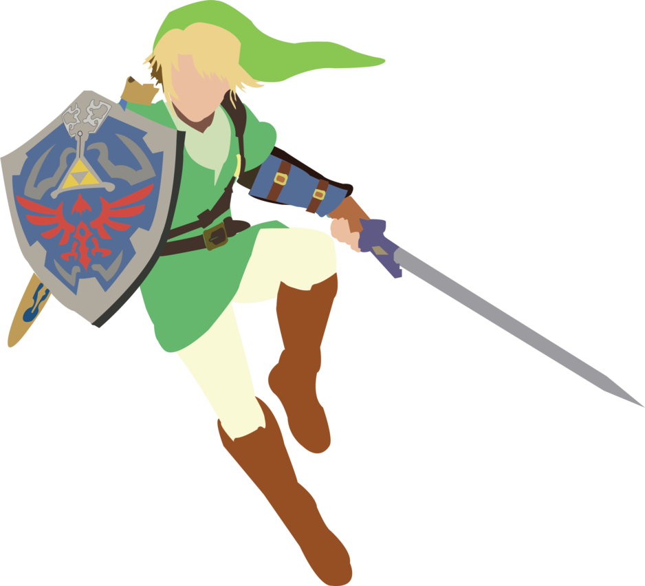 Link From Legend Of Zelda Minimalist By Theredappleapple - Super Smash Bros. For Nintendo 3ds And Wii U (938x852)